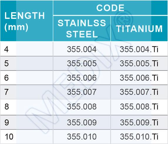 CODE-355 QUARTER TUBULAR PLATE FOR Ø2.7mm SCREW – Idrocsa