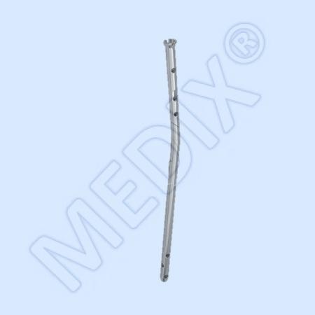 CODE-164 <br>CLAVO TIBIAL UNIVERSAL, CURVA LARGA, AGUJEROS DISTAL CORTOS