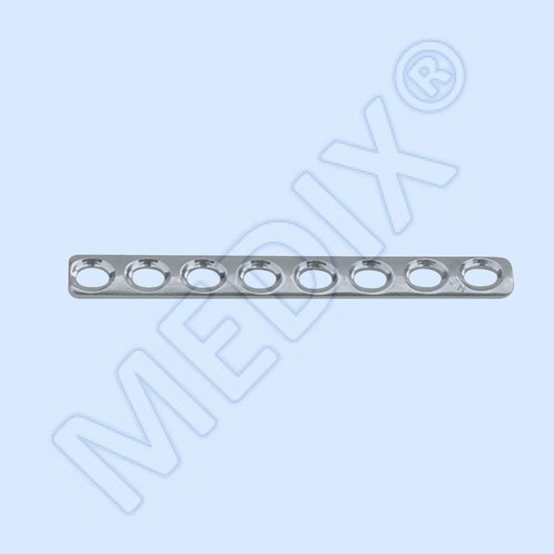 CODE-331 <br>MINI PLACA RECTA PARA TORNILLO Ø1.5mm y Ø2.0mm